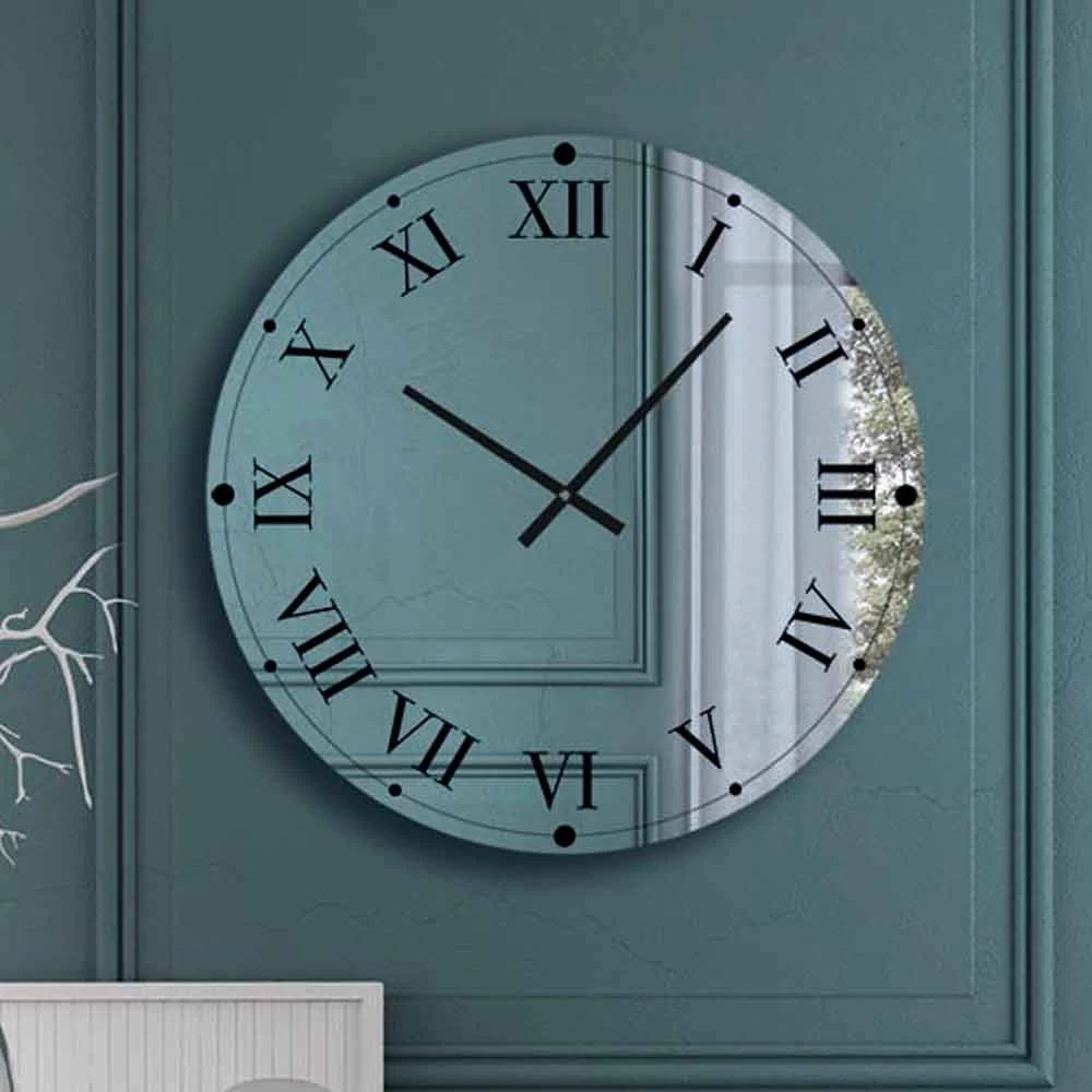 Ronde Wandklok In Gespiegeld Kristal Made In Italy - Gear 4 Ronde Wandklok In Gespiegeld Kristal Made In Italy - Gear - Afbeelding 2