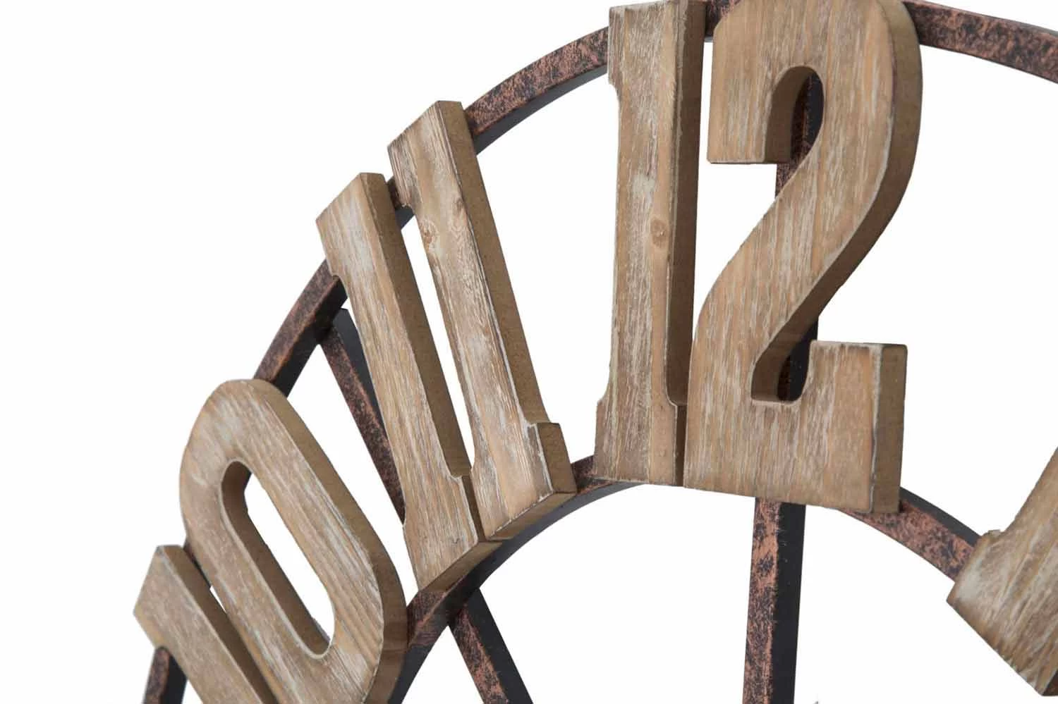 Ronde Wandklok Modern Design In Ijzer En MDF - Taichi 5 Ronde Wandklok Modern Design In Ijzer En MDF - Taichi - Afbeelding 3