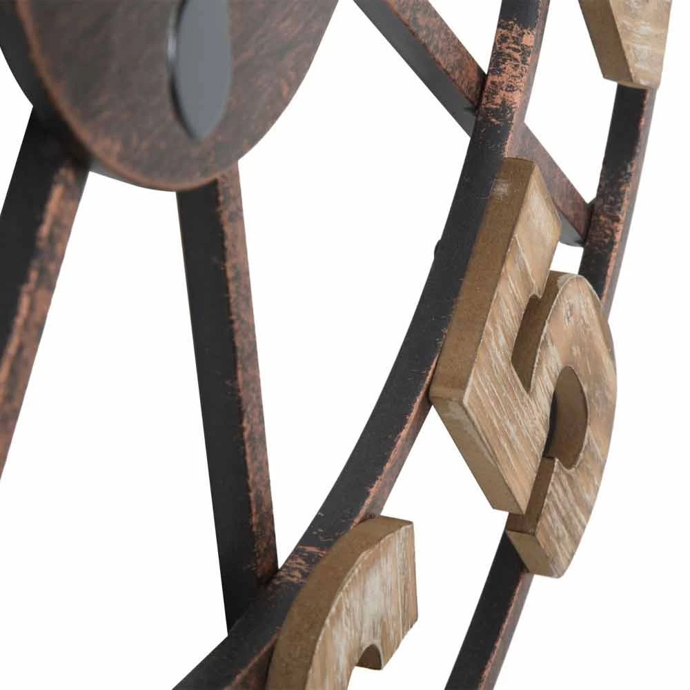 Ronde Wandklok Modern Design In Ijzer En MDF - Taichi 7 Ronde Wandklok Modern Design In Ijzer En MDF - Taichi - Afbeelding 5