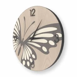 Zelbio Houten Ronde Muurklok Gemaakt In Italië -Kortingswinkel voor woondecoratie orologio tondo da muro di design in legno zelbio fatto in italia 1