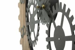 Moderne Design Ronde Wandklok In Ijzer En MDF - Gitta -Kortingswinkel voor woondecoratie orologio tondo da parete di design moderno in ferro e mdf gitta 3