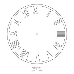 Ronde Wandklok Van Lasergegraveerd Acrylkristal - Carotid -Kortingswinkel voor woondecoratie orologio tondo da parete in cristallo acrilico inciso a laser carotide 2