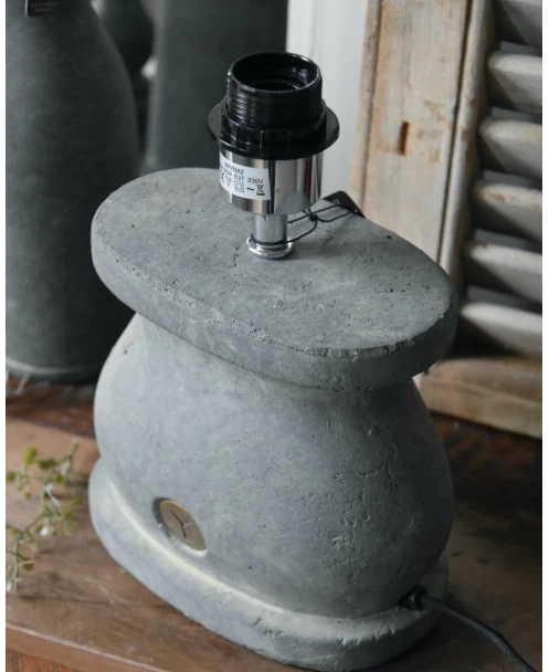 Ovale Lampenvoet Van Aardewerk In Majestic Grijs, Brynxz 7 Ovale Lampenvoet Van Aardewerk In Majestic Grijs, Brynxz - Afbeelding 5