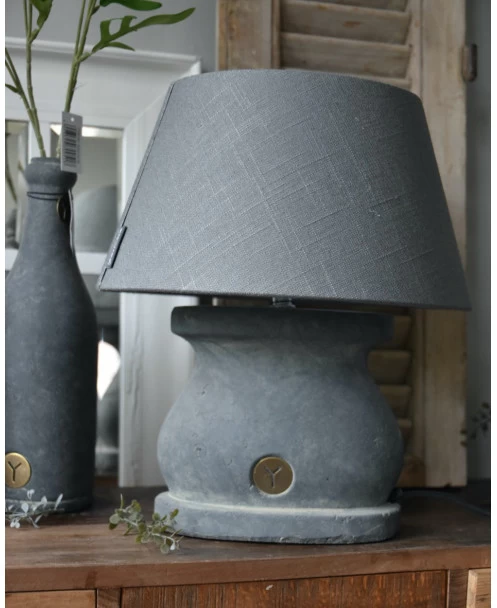 Ovale Lampenvoet Van Aardewerk In Majestic Grijs, Brynxz 8 Ovale Lampenvoet Van Aardewerk In Majestic Grijs, Brynxz - Afbeelding 6