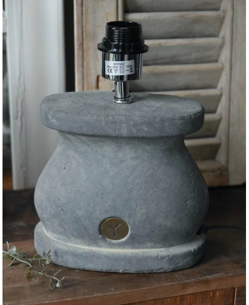 Ovale Lampenvoet Van Aardewerk In Majestic Grijs, Brynxz 9 Ovale Lampenvoet Van Aardewerk In Majestic Grijs, Brynxz - Afbeelding 7