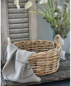 Ovale Rotan Mand Met Hengsels, IB Laursen -Kortingswinkel voor woondecoratie ovale rotan mand met hengsels ib laursen 4