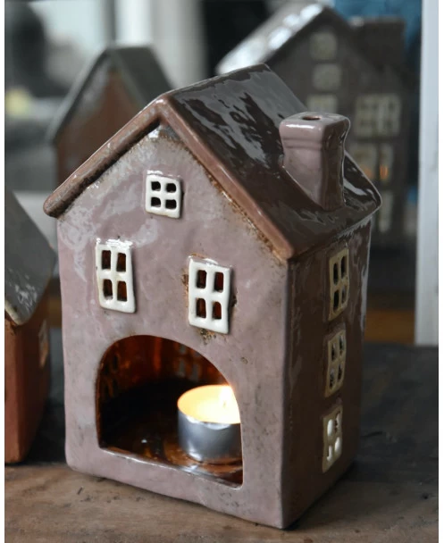 Pastel Lila Theelicht Huis Met Open Ramen Nyhavn, IB Laursen 6 Pastel Lila Theelicht Huis Met Open Ramen Nyhavn, IB Laursen - Afbeelding 4