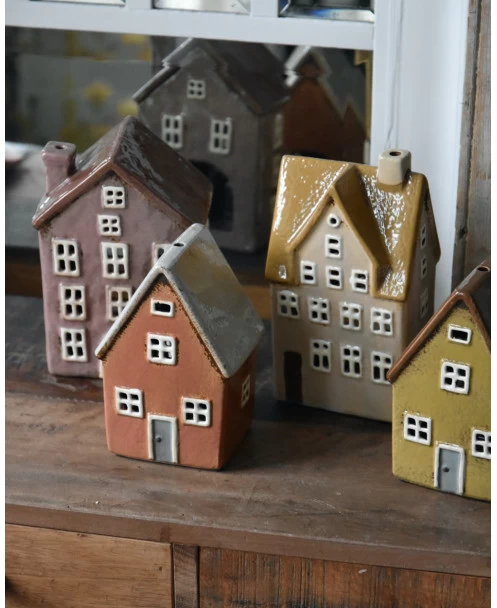 Pastel Perzik Kleurig Theelicht Huisje Nyhavn, IB Laursen 4 Pastel Perzik Kleurig Theelicht Huisje Nyhavn, IB Laursen - Afbeelding 2