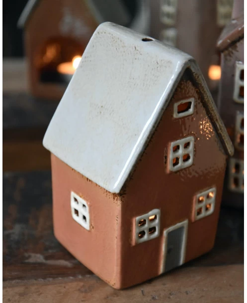 Pastel Perzik Kleurig Theelicht Huisje Nyhavn, IB Laursen 5 Pastel Perzik Kleurig Theelicht Huisje Nyhavn, IB Laursen - Afbeelding 3