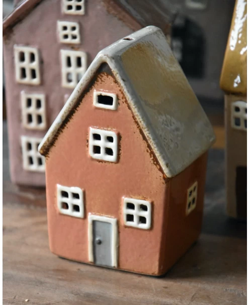 Pastel Perzik Kleurig Theelicht Huisje Nyhavn, IB Laursen 6 Pastel Perzik Kleurig Theelicht Huisje Nyhavn, IB Laursen - Afbeelding 4