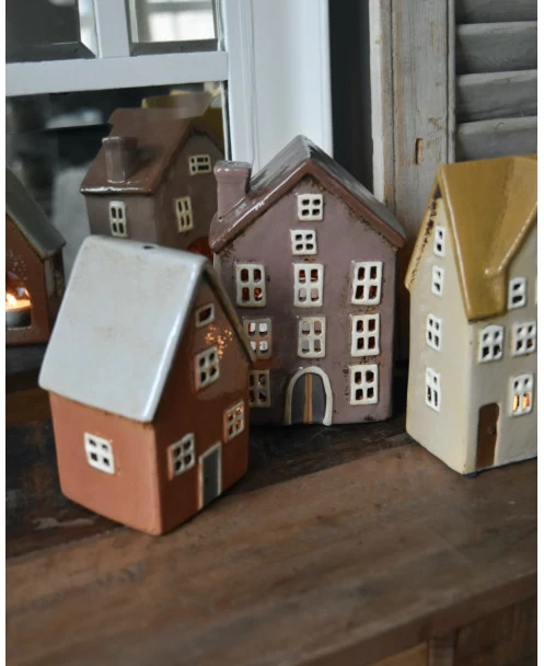 Pastel Perzik Kleurig Theelicht Huisje Nyhavn, IB Laursen 8 Pastel Perzik Kleurig Theelicht Huisje Nyhavn, IB Laursen - Afbeelding 6