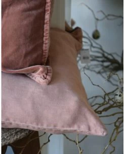 Pastel Roze Rechthoekige Kussenhoes 'Tuscany', IB Laursen -Kortingswinkel voor woondecoratie pastel roze rechthoekige kussenhoes tuscany ib laursen 3