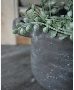 Planter Pot Met Oren Vintage Grijs Groot, Brynxz -Kortingswinkel voor woondecoratie planter pot met oren vintage grijs groot brynxz 3