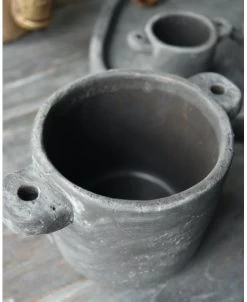 Planter Pot Met Oren Vintage Grijs Groot, Brynxz -Kortingswinkel voor woondecoratie planter pot met oren vintage grijs groot brynxz 4