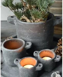 Planter Pot Met Oren Vintage Grijs Groot, Brynxz -Kortingswinkel voor woondecoratie planter pot met oren vintage grijs groot brynxz 5