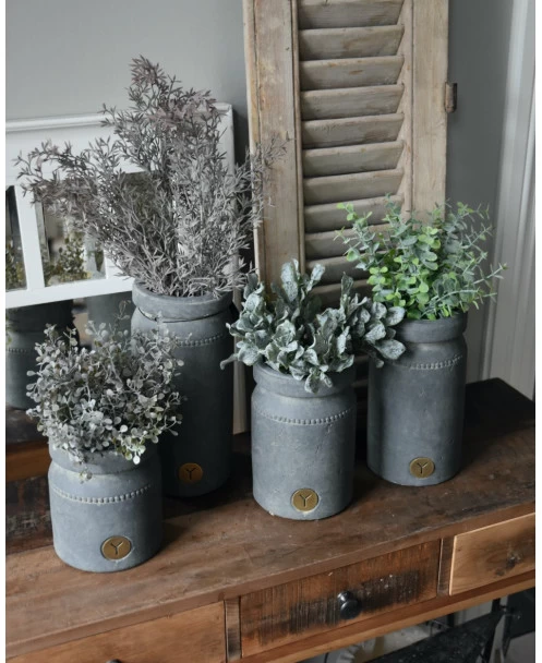 Pot Aardewerk Majestic Grijs Met Sierrandje En Kraag L, Brynxz 5 Pot Aardewerk Majestic Grijs Met Sierrandje En Kraag L, Brynxz - Afbeelding 3