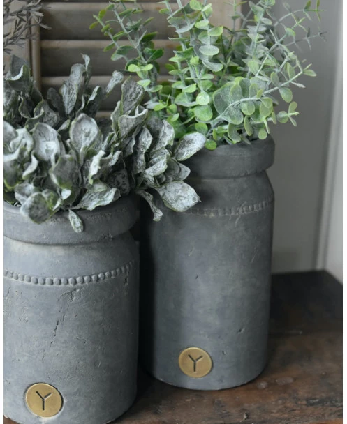 Pot Aardewerk Majestic Grijs Met Sierrandje En Kraag L, Brynxz 6 Pot Aardewerk Majestic Grijs Met Sierrandje En Kraag L, Brynxz - Afbeelding 4