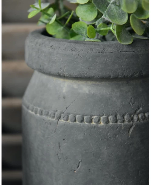 Pot Aardewerk Majestic Grijs Met Sierrandje En Kraag L, Brynxz 7 Pot Aardewerk Majestic Grijs Met Sierrandje En Kraag L, Brynxz - Afbeelding 5