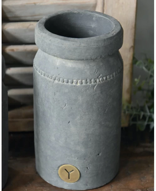 Pot Aardewerk Majestic Grijs Met Sierrandje En Kraag L, Brynxz 8 Pot Aardewerk Majestic Grijs Met Sierrandje En Kraag L, Brynxz - Afbeelding 6