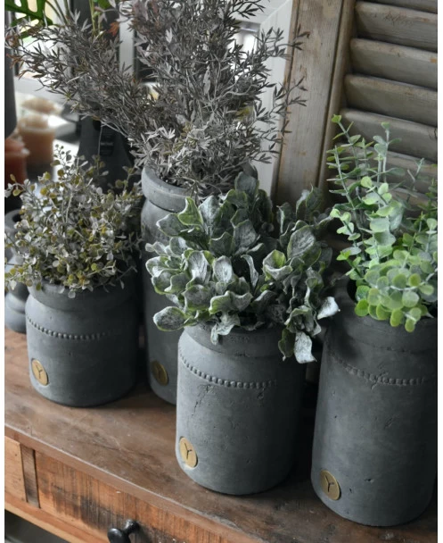 Pot Aardewerk Majestic Grijs Met Sierrandje En Kraag L, Brynxz 10 Pot Aardewerk Majestic Grijs Met Sierrandje En Kraag L, Brynxz - Afbeelding 8