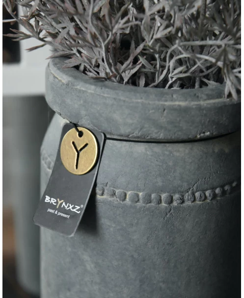 Pot Aardewerk Majestic Grijs Met Sierrandje En Kraag XL, Brynxz 5 Pot Aardewerk Majestic Grijs Met Sierrandje En Kraag XL, Brynxz - Afbeelding 3