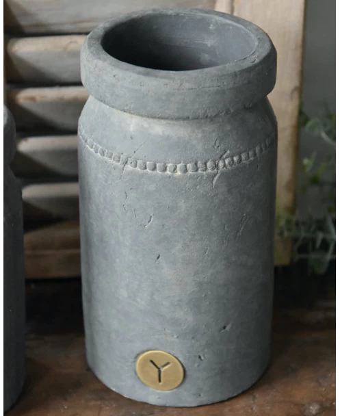 Pot Aardewerk Majestic Grijs Met Sierrandje En Kraag XL, Brynxz 6 Pot Aardewerk Majestic Grijs Met Sierrandje En Kraag XL, Brynxz - Afbeelding 4