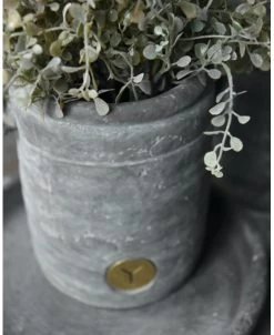 Pot Met Twee Dop Oortjes Vintage Grijs Klein, Brynxz -Kortingswinkel voor woondecoratie pot met twee dop oortjes vintage grijs klein brynxz 3