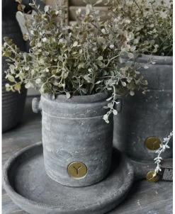 Pot Met Twee Dop Oortjes Vintage Grijs Klein, Brynxz -Kortingswinkel voor woondecoratie pot met twee dop oortjes vintage grijs klein brynxz 5