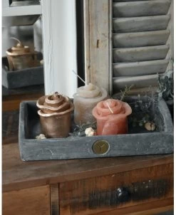 Rechthoekige Tray Met Handvaten Middel, Vintage Brynxz -Kortingswinkel voor woondecoratie rechthoekige tray met handvaten middel vintage brynxz 2