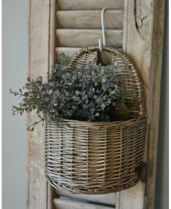 Rieten Wand Mand Half Rond, IB Laursen -Kortingswinkel voor woondecoratie rieten wand mand half rond ib laursen 2