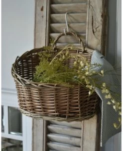 Rieten 'wand' Mand Ovaal Met Asymmetrische Opening, IB Laursen