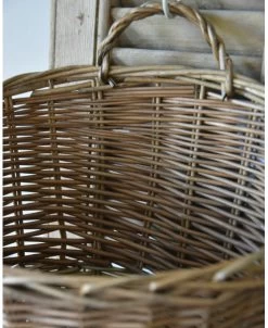 Rieten 'wand' Mand Ovaal Met Asymmetrische Opening, IB Laursen -Kortingswinkel voor woondecoratie rieten wand mand ovaal met asymmetrische opening ib laursen 4