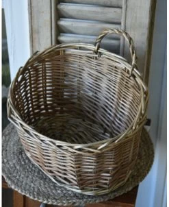 Rieten 'wand' Mand Ovaal Met Asymmetrische Opening, IB Laursen -Kortingswinkel voor woondecoratie rieten wand mand ovaal met asymmetrische opening ib laursen 5