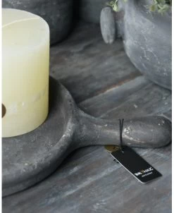 Rond Aardewerk Plateau Met Handvat Vintage Grijs, Brynxz -Kortingswinkel voor woondecoratie rond aardewerk plateau met handvat vintage grijs brynxz 2