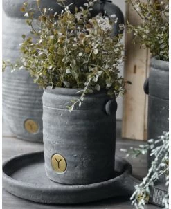 Rond Aardewerk Plateau Met Handvat Vintage Grijs, Brynxz -Kortingswinkel voor woondecoratie rond aardewerk plateau met handvat vintage grijs brynxz 6