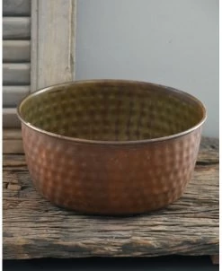 Rond Metalen Schaal Met 'bobbel' Structuur, Groot -Kortingswinkel voor woondecoratie rond metalen schaal met bobbel structuur groot 2