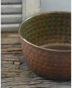 Rond Metalen Schaal Met 'bobbel' Structuur, Groot -Kortingswinkel voor woondecoratie rond metalen schaal met bobbel structuur groot 3