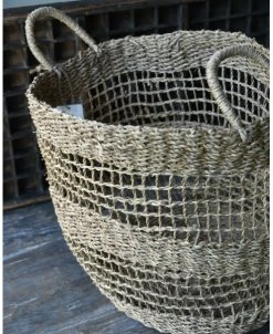 Ronde Mand Met Opgewerkte Structuur Middel Met Handvaten, IB Laursen -Kortingswinkel voor woondecoratie ronde mand met opgewerkte structuur middel met handvaten ib laursen 6