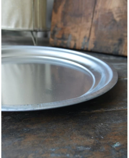 Ronde Schaal Zilver Zink Per 3 Stuks 4 Ronde Schaal Zilver Zink Per 3 Stuks - Afbeelding 2