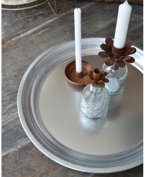 Ronde Schaal Zilver Zink Per 3 Stuks 3 Ronde Schaal Zilver Zink Per 3 Stuks