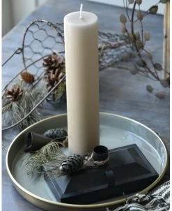 Ronde Tray Grijs Met Antiek Gouden Buitenkant, IB Laursen -Kortingswinkel voor woondecoratie ronde tray grijs met antiek gouden buitenkant ib laursen 1