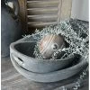 Set Ovale Handgemaakte Schalen Majestic Grijs, Brynxz