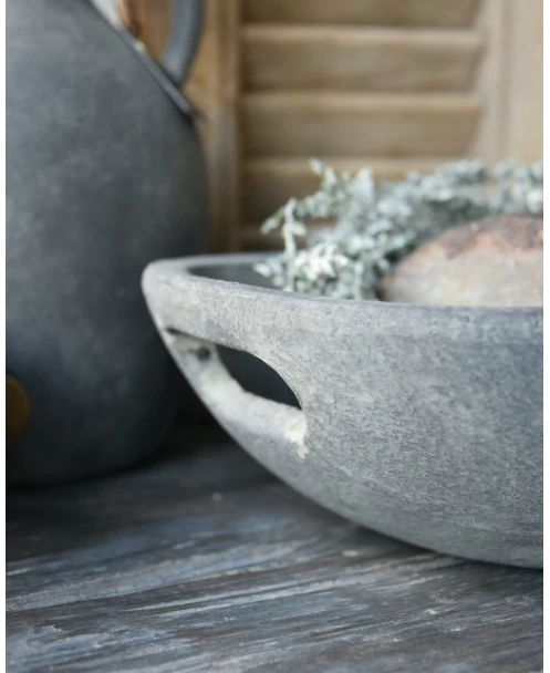Set Ovale Handgemaakte Schalen Majestic Grijs, Brynxz 10 Set Ovale Handgemaakte Schalen Majestic Grijs, Brynxz - Afbeelding 8