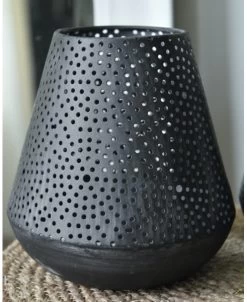 Taps Windlicht Met Ronde Gaatjes In Cirkel Patroon -Kortingswinkel voor woondecoratie taps windlicht met ronde gaatjes in cirkel patroon 2