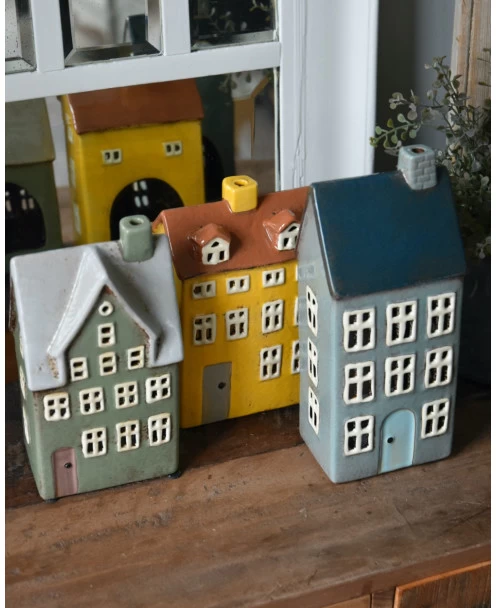 Theelicht Huisje Nyhavn Pastel Groen, IB Laursen 4 Theelicht Huisje Nyhavn Pastel Groen, IB Laursen - Afbeelding 2