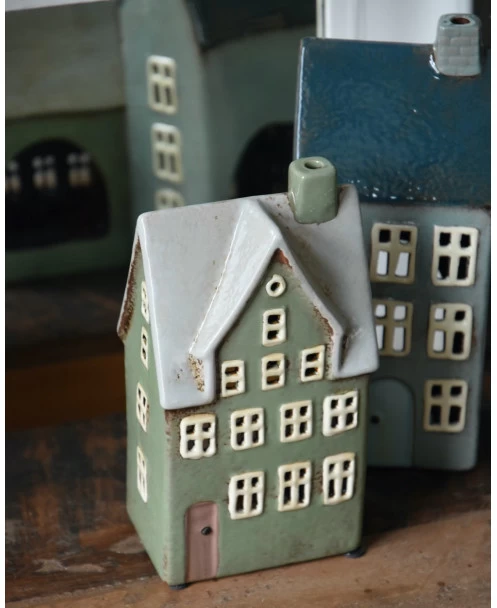 Theelicht Huisje Nyhavn Pastel Groen, IB Laursen 5 Theelicht Huisje Nyhavn Pastel Groen, IB Laursen - Afbeelding 3