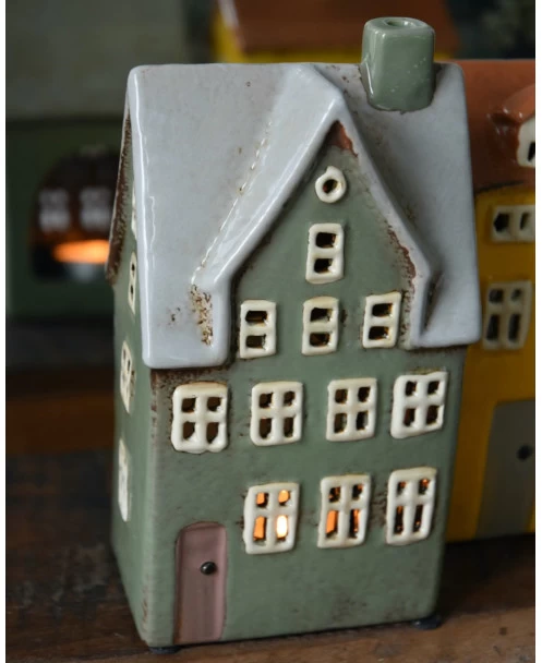 Theelicht Huisje Nyhavn Pastel Groen, IB Laursen 7 Theelicht Huisje Nyhavn Pastel Groen, IB Laursen - Afbeelding 5