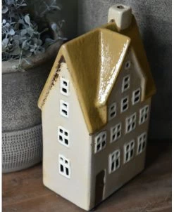 Theelicht Huisjes Nyhavn Pastel Zand, IB Laursen -Kortingswinkel voor woondecoratie theelicht huisjes nyhavn pastel zand ib laursen 2