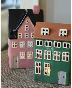 Theelicht Pakhuis Nyhavn Roze Met Zwart Dak, IB Laursen -Kortingswinkel voor woondecoratie theelicht pakhuis nyhavn roze met zwart dak ib laursen 3