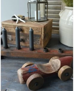 Unieke Rode Auto Van Hout Met Blauw Nr 94, IB Laursen -Kortingswinkel voor woondecoratie unieke rode auto van hout met blauw nr 94 ib laursen 3